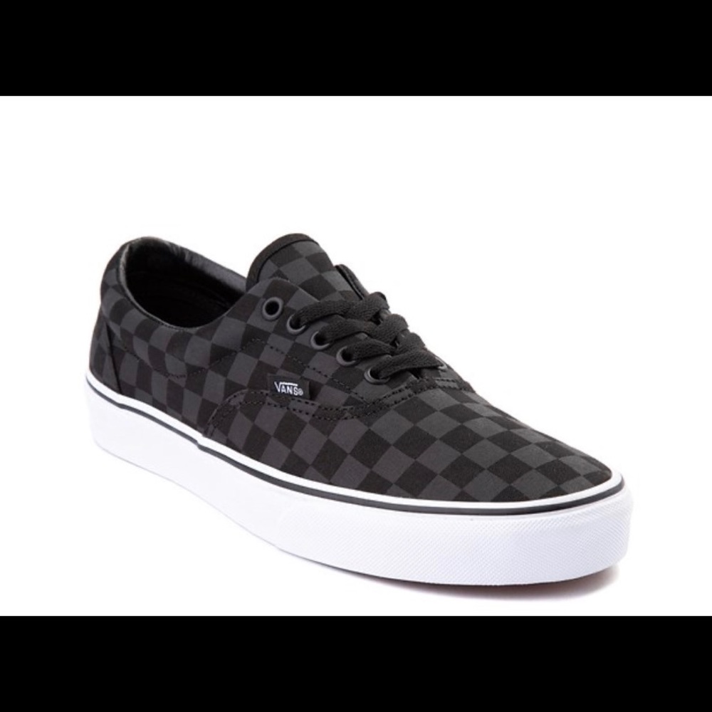 Vans Era Tonal Checkerboard Skate Shoe - Black